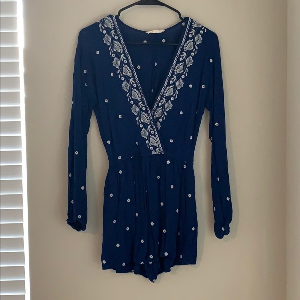 Boho Long Sleeve Romper